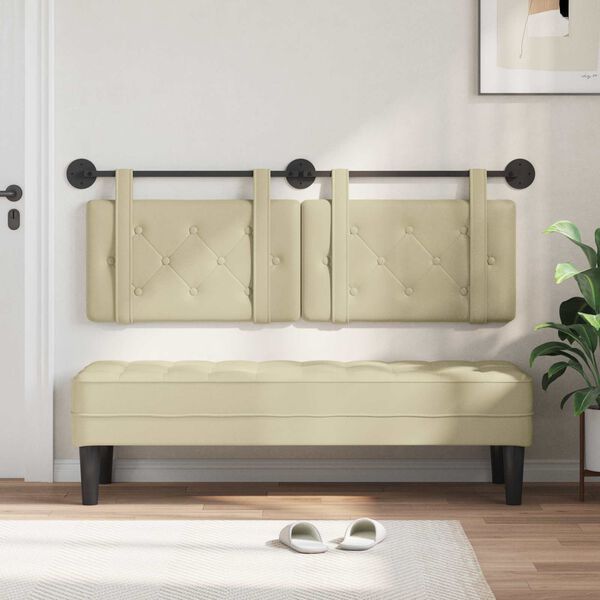 vidaXL Hengisk&aacute;li Vegghengt Rj&oacute;malitur 130 x 55 x 5 cm Gervile&eth;ur