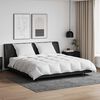 vidaXL Rúmfatasett með kodda 3 pcs Hvítt Dúnfjaðrir