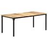 vidaXL Bor&eth;stofubor&eth; 180x90x76 cm Gr&oacute;fur Mang&oacute;vi&eth;ur