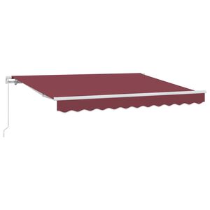 vidaXL H&aelig;gt a&eth; draga saman skyggni burgundy 250 x 200 cm d&uacute;kur