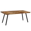 vidaXL Bor&eth;stofubor&eth; &uacute;r Endurn&yacute;ttum Tekkvi&eth; og St&aacute;li 180x90x76 cm