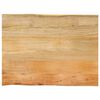 vidaXL Bor&eth;plata 70x60x2,5 cm N&aacute;tt&uacute;rulegum Br&uacute;num Gegnheill Mang&oacute;vi&eth;ur