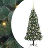vidaXL Gervi forhitinn j&oacute;latr&eacute; me&eth; boltasetti Gr&aelig;nn 120 cm PET
