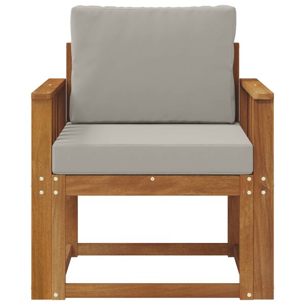 vidaXL &Uacute;tis&oacute;fi Solid Akas&iacute;uskei&eth; og P&oacute;lyester N&aacute;tt&uacute;ruleg og lj&oacute;s gr&aacute;