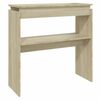 vidaXL Veggbor&eth; Sonoma Eik 80x30x80 cm Samsettur Vi&eth;ur