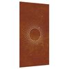 vidaXL Veggskreyting &iacute; Gar&eth;inn 105x55 cm Corten St&aacute;l S&oacute;larmynstur