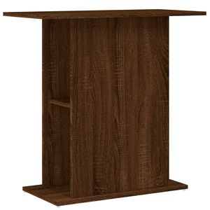 vidaXL Fiskab&uacute;rsstandur Br&uacute;n Eik 75x36x72,5 cm Samsettur Vi&eth;ur