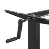 vidaXL Standskrifborðsgrind Svört (94-135)x60x(70-114) cm Stál