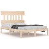 vidaXL R&uacute;mgrind Gegnheill Vi&eth;ur 120x190 cm L&iacute;til Tv&iacute;brei&eth;