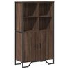 vidaXL H&aacute;r Sk&aacute;pur Br&uacute;n Eik 79,5x35,5x137,5 cm Samsettur Vi&eth;ur