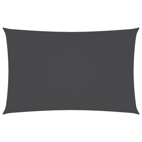 vidaXL S&oacute;lskyggni S&oacute;lsegl Oxfordd&uacute;kur R&eacute;tthyrnt 4x7 m Reykgr&aacute;tt