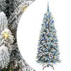 vidaXL Gervi j&oacute;latr&eacute; me&eth; 300 LED Hv&iacute;tt 180 cm PVC, Plast, St&aacute;l og PE