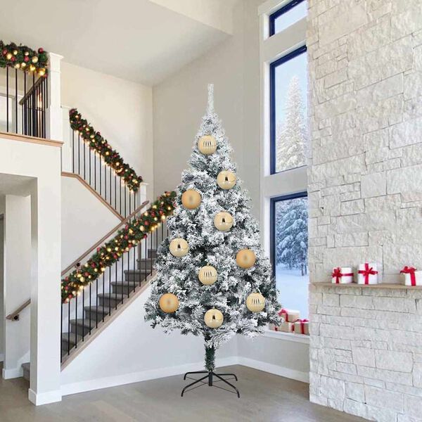 vidaXL Jólaskrautsett 3 pcs gold Plast