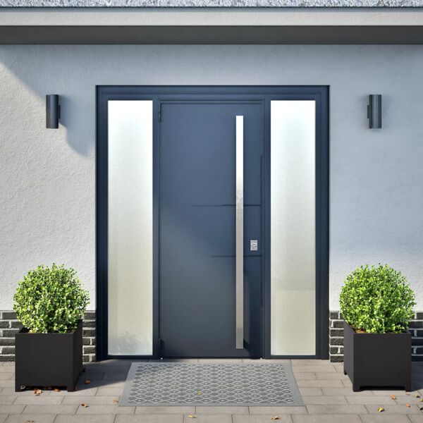 vidaXL Gr&oacute;&eth;urker &iacute; Gar&eth;inn 2 stk. 40x40x40 cm Svart st&aacute;l