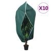 vidaXL Pl&ouml;ntuyfirbrei&eth;slur m/ Rennil&aacute;s 10 stk Fl&iacute;s 70 g/m&sup2; 1,55x1,55 m
