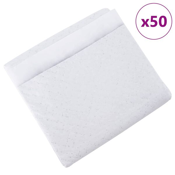 vidaXL Efnish&aacute;&eth; hundap&uacute;&eth;i 50 pcs Svartur og Hv&iacute;tt 45 x 33 cm