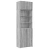 vidaXL Geymslusk&aacute;pur Gr&aacute;ir Sonoma Eik 70x42,5x225 cm Samsettur Vi&eth;ur