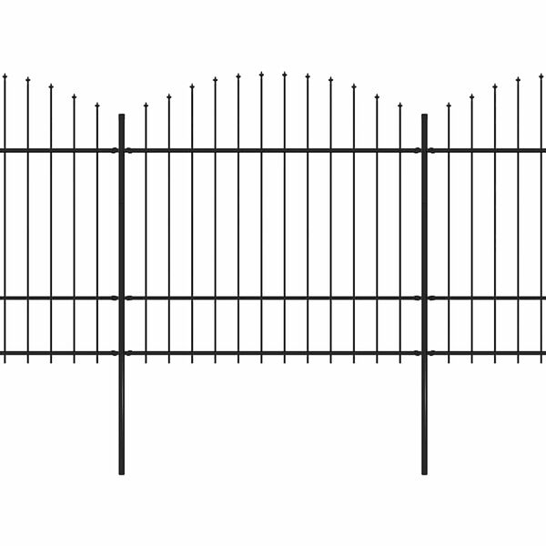 vidaXL Gar&eth;gir&eth;ing me&eth; spj&oacute;ttoppi &uacute;r st&aacute;li 359x175 cm sv&ouml;rt
