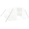 vidaXL gr&oacute;&eth;urh&uacute;s me&eth; st&aacute;lgrind hv&iacute;tt 12 m&sup2; 4x3x2 m