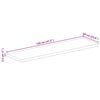 vidaXL Bor&eth;plata 120x60x2,5 cm R&eacute;tthyrnd Gegnheil Akas&iacute;a