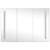 325544 vidaXL LED Bathroom Mirror Cabinet 89x14x62 cm