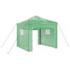vidaXL Gr&oacute;&eth;urh&uacute;s me&eth; pop-up ramma Gr&aelig;nn 290 x 290 x 315 cm J&aacute;rn
