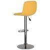 vidaXL Barstólar 2 stk. Gult Áklæði
