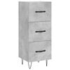 vidaXL Skenkur Steypugr&aacute;r 34,5x34x90 cm Samsettur Vi&eth;ur