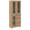 vidaXL H&aacute;bor&eth; Artisan Eik 69,5 x 34 x 180 cm Samsettur vi&eth;ur