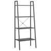 vidaXL 4-stiga standhilla Svart 56x35x140 cm
