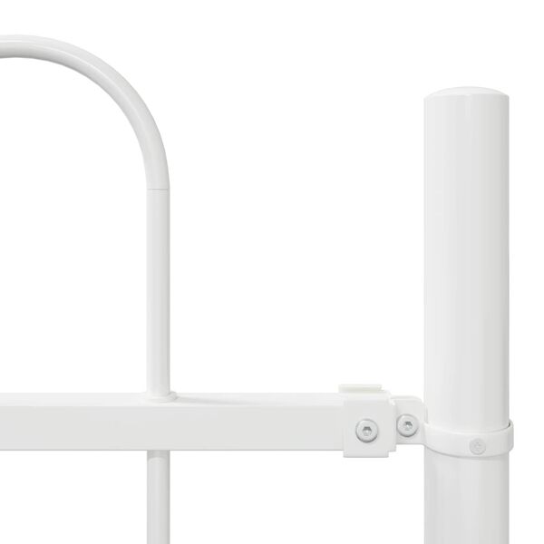 vidaXL Gar&eth;hefti 4 pcs Hv&iacute;tt 6,8 x 1,5 m Duftlita&eth;ur st&aacute;l