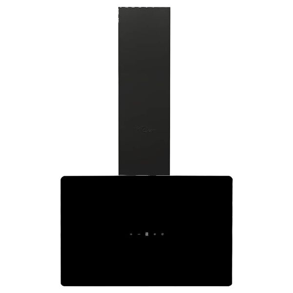 vidaXL Veggfestur H&aacute;fur 60 cm St&aacute;l og Hert Gler Svartur