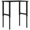 vidaXL vinnubekkur d&ouml;kkbr&uacute;nn 80x60x(71,5-98) cm gegnheil vi&eth;ar eik