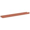 vidaXL Vegghylla me&eth; hillu 2 pcs Rau&eth;ur 60 x 9 x 3 cm Samsettur vi&eth;ur