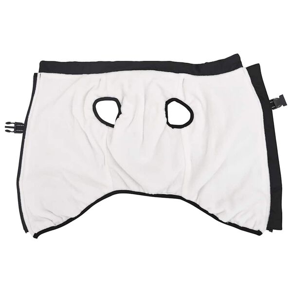 vidaXL hundak&aacute;pa me&eth; belti Vatnsheldur endurskins svartur L44