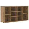 vidaXL Sk&oacute;bekkur Artisan Eik 103 x 30 x 54,5 cm Samsettur vi&eth;ur