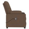 vidaXL Electric Recliner st&oacute;ll Br&uacute;nt efni
