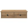 vidaXL vegghilla með skúffum Artisian Oak 60x28x15 cm Engineered Wood