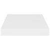 vidaXL Vegghilla Hvít 23x23,5x3,8 cm MDF