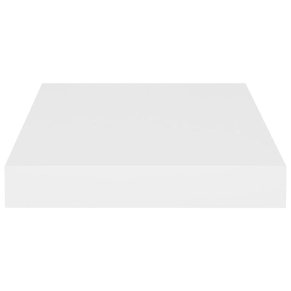 vidaXL Vegghilla Hvít 23x23,5x3,8 cm MDF