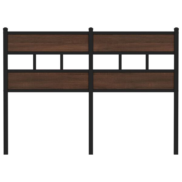 vidaXL Skiptanlegt R&uacute;mgafl Br&uacute;n Eik 120 cm St&aacute;li og Samsettur Vi&eth;ur