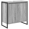 vidaXL Ba&eth;herbergissk&aacute;pur Gr&aacute;r Sonoma 60 x 30 x 60 cm Samsettur vi&eth;ur