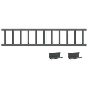 vidaXL &THORN;aksskj&ouml;ldur fyrir snj&oacute; Antras&iacute;t 100 x 2,5 x 20 cm St&aacute;l