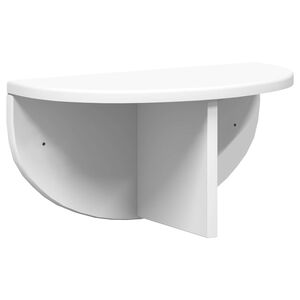 vidaXL Vegghylla Vegghengt Hv&iacute;tt 38 x 19 x 19 cm Samsettur vi&eth;ur