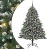 vidaXL Gervi j&oacute;latr&eacute; me&eth; 300 LED Gr&aelig;nn 180 cm PVC, plast og st&aacute;l