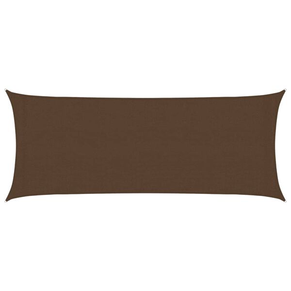 vidaXL Skyggnidúkur 160 g/m² Brúnn 2x5 m HDPE