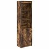 vidaXL H&aacute;r Sk&aacute;pur Reykt&oacute;na Eikarlitur 50x35x180 cm Samsettur Vi&eth;ur