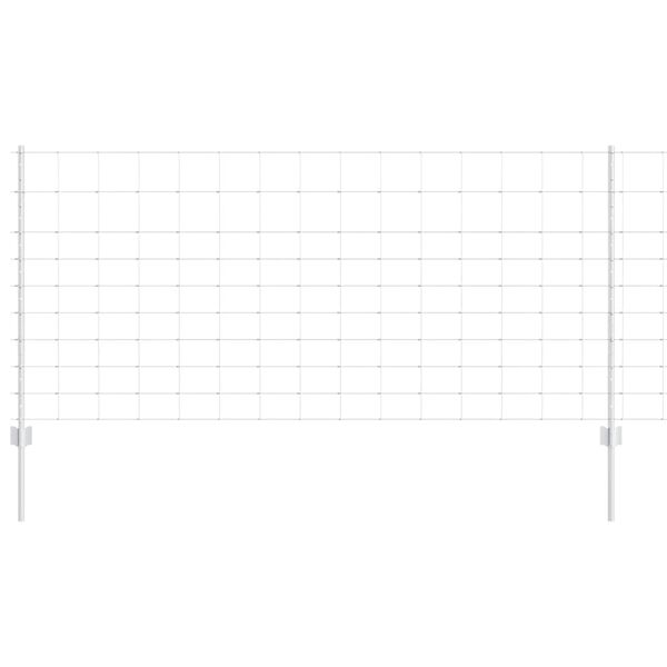 vidaXL Gir&eth;ing me&eth; p&oacute;st Silfur 1 x 25 m St&aacute;l