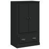 vidaXL H&aacute;r Sk&aacute;pur Svartur 60x35,5x103,5 cm Samsettur Vi&eth;ur