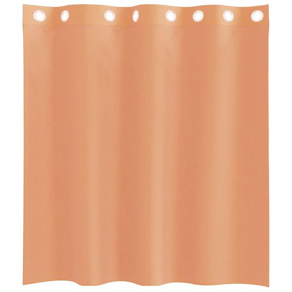 vidaXL Voile Gluggatjöld með Grommets 2 stk Terracotta